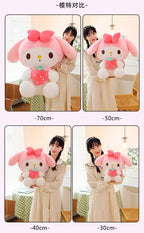 22/35cm Sanrio Strawberry Kuromi Pillow Plush Toy Girls Soft Stuffed Animal Toys Strawberry Melody Doll Gift Shop1103717545 Store