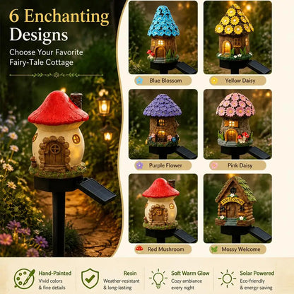 FairyNest™ Solar Cottage 🧚🌞 — Enchant Your Garden Day & Night