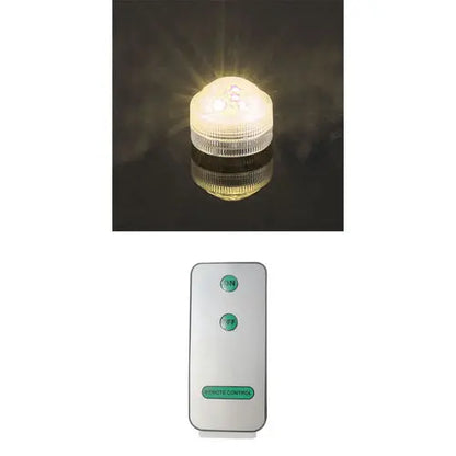 Mini Submersible LED Lights with Remote Multicolor Waterproof Small