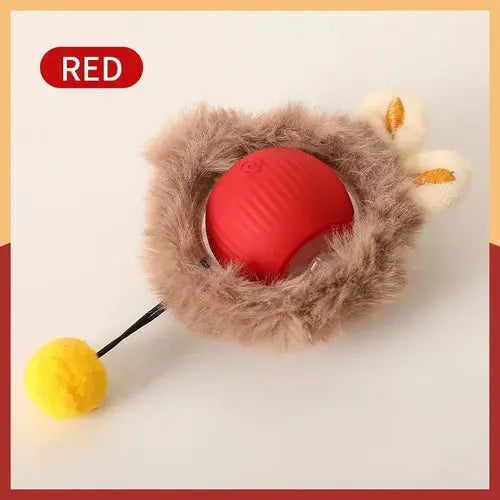 Juguetes inteligentes para gatos, bola rodante automática, cola falsa, eléctrica recargable