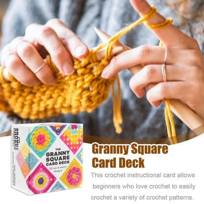 The Ultimate Granny Square Card Deck: Mix, Match & Master 50 Timeless Patterns Ruguoyoulaisheng Store