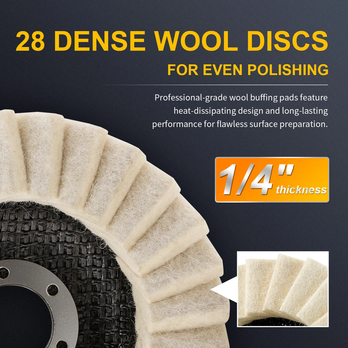 MirrorShine™ Premium Wool Polishing Wheel ✨ Effortless High-Gloss Finish