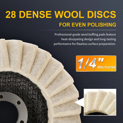 MirrorShine™ Premium Wool Polishing Wheel ✨ Effortless High-Gloss Finish
