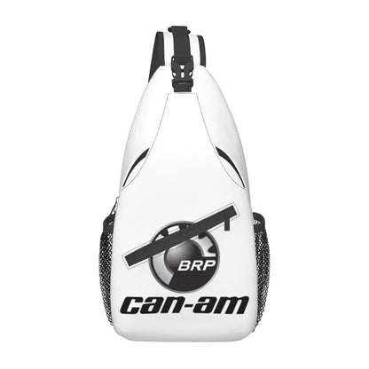 Red & Black Chest Crossbody Bag, Durable with Adjustable Strap and High Storage Capacity