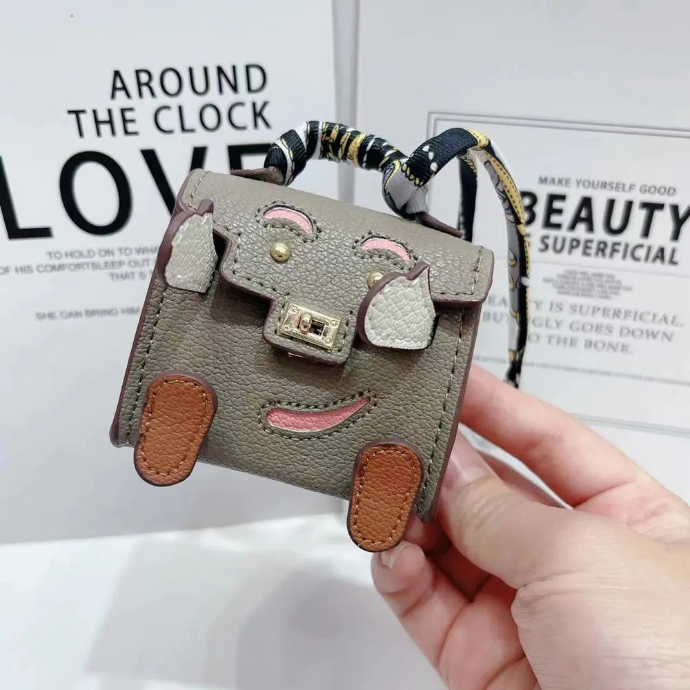 View details for Mini Handmade Bag Keychain Tiny PU Leather Handbag Decoration Pendant