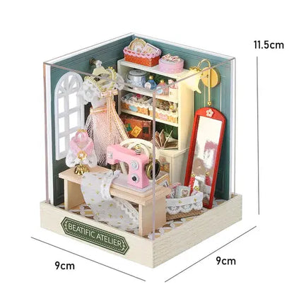 Mini Doll House Kit DIY Flower House Handmade 3D Puzzle Assembly AliExpress
