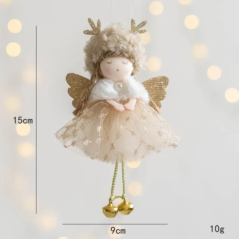 Girl With Plush Deer Antlers Christmas Tree Ornament Shop1104342847 Store