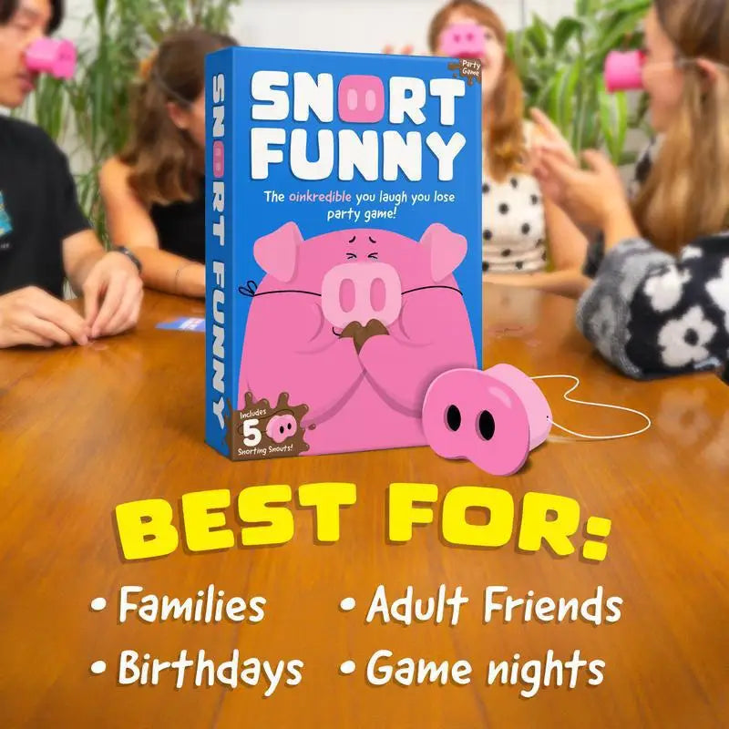 PiggyPlay™ Juego de Rompecabezas de Nariz 🐷🎲 ¡Ronca, Ríe, Gana!
