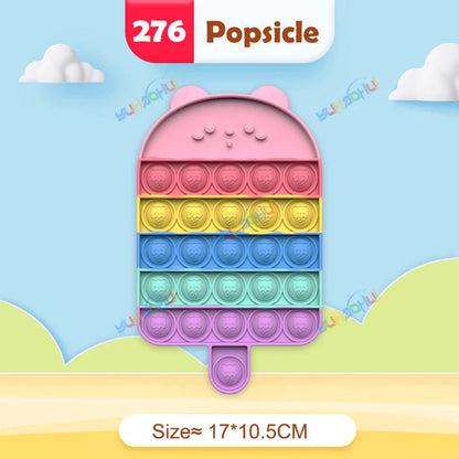 Rainbow Pop Push Bubblle Fidget Anti Stress Relief Toys for Adult Children Special Needs Sensory Toys Interactive Toys for Kids Stone's Store