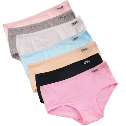 Women's Cotton Panties – Plus Size Breathable & Soft Sexy Briefs Cute Solid Color Lingerie Stone's Store