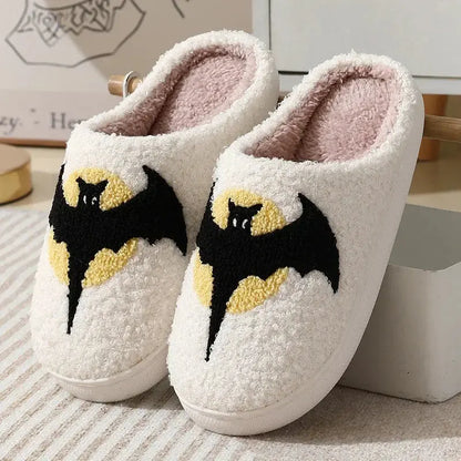 Cozy Halloween House Shoes Halloween Style Winter Cotton Slippers with