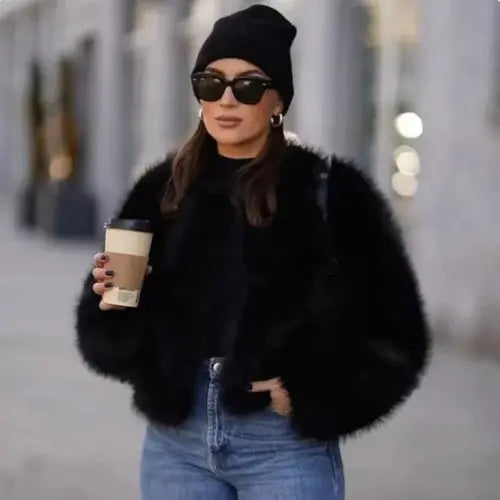 Fashion Fluffy Faux Fur Coat For Women Winter Elegant Loose Long AliExpress