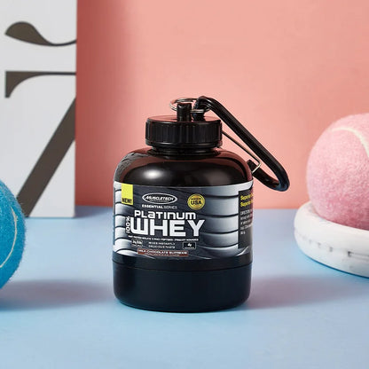 Mini Portable Protein Powder Key Chain