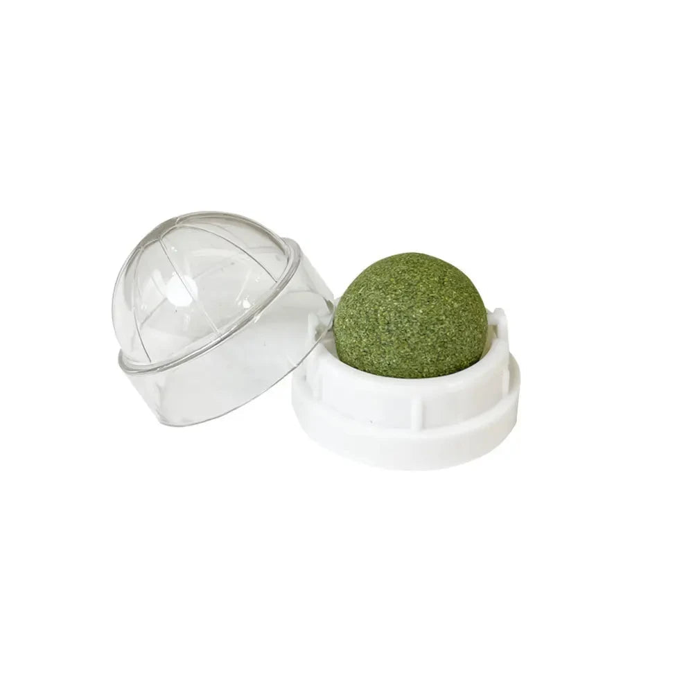 Natural Catnip Cat Wall Stick-on Ball Toy Scratchers Treats Healthy Natural Removes Balls to Promote Digestion Cat Grass Snack Hachi Pet Store