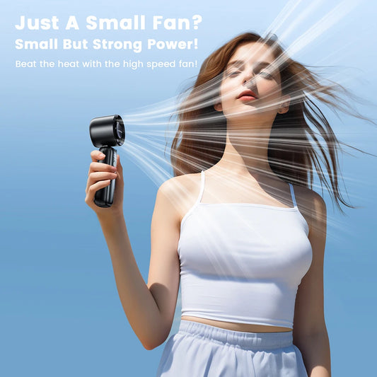 Cool Blast: Handheld Turbo Fan for Instant Relief