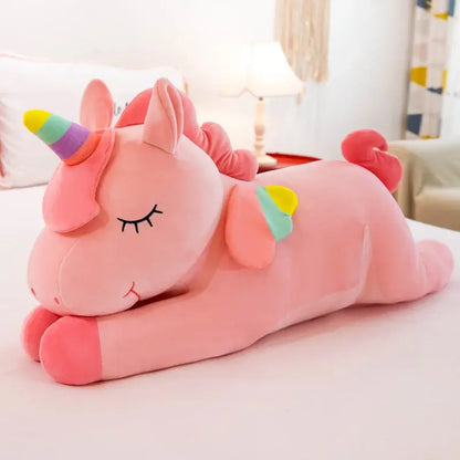 Creative Angel Unicorn Doll Cute Rainbow Pony Plush Toy Girly Heart