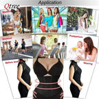 Qtree Dress Slimming Waist Trainer Belt Shapewear Women Belly Cincher Body Shaper Fat Compression Strap Girdles Firm Hook Corset Qtree Shapers Store