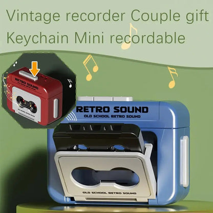 Mini Retro Cassette Recorder Cassette Tape Keychain Couple Gift AliExpress