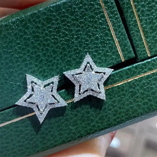 Women's Delicate Acupuncture Points Weight Loss Earrings Cubic