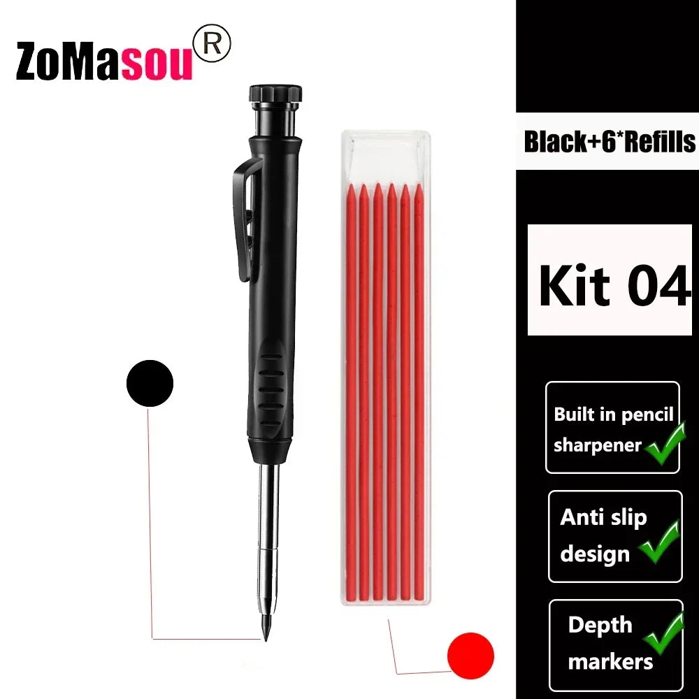 PrecisionMark Carpenter Pencil: Sharp Lines, Every Time! Zomasou Factory Store