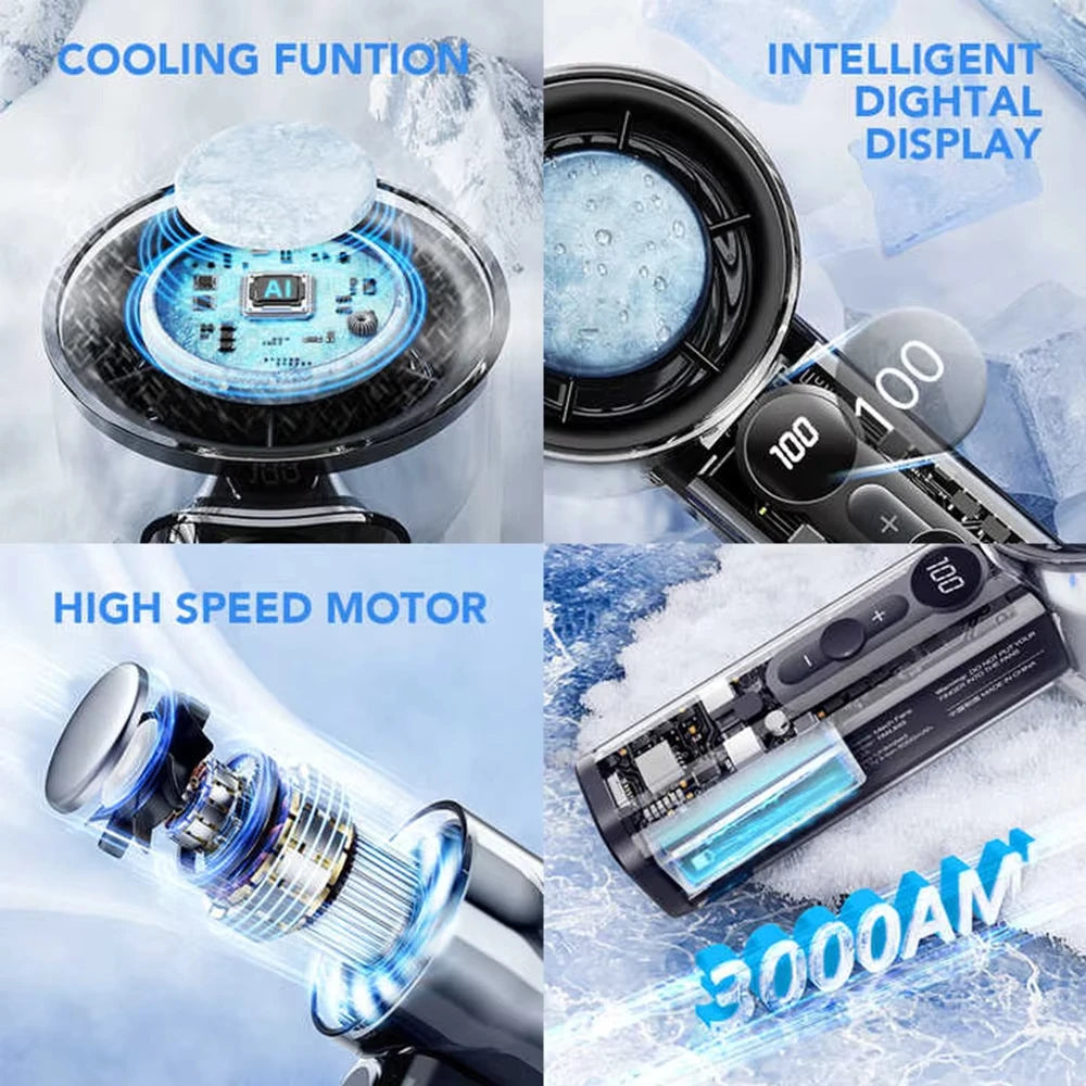 CoolBreeze™ Mini Fan ❄️ — Foldable, Portable & Rechargeable