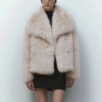 2024 Winter New Fashion Gradient Fluffy Fur Coat Women High Street AliExpress