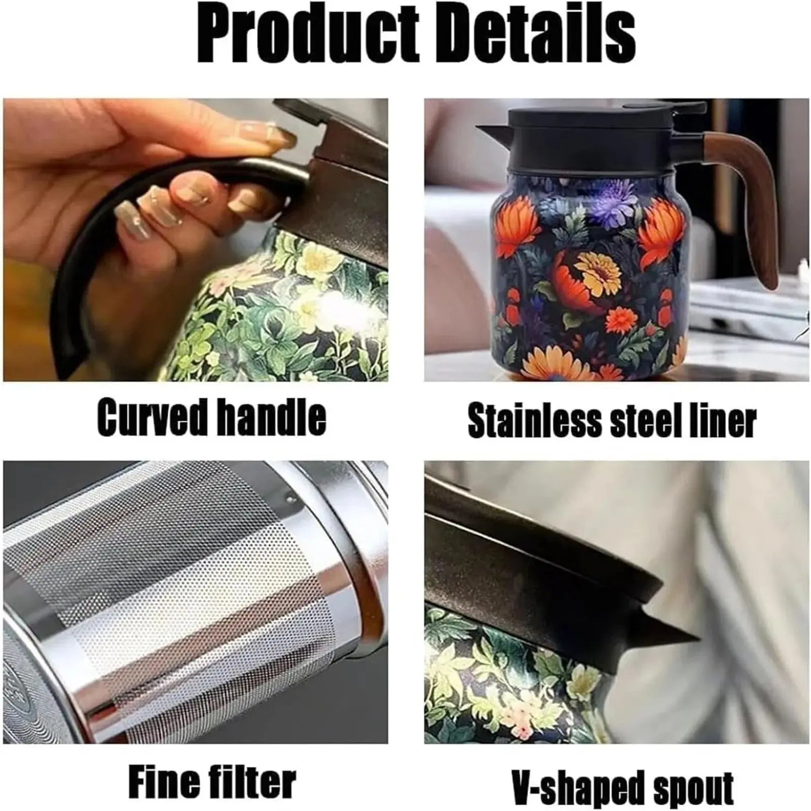 FloraBrew – Elegant Tea Thermos with Infuser! Shop1102989480 Store