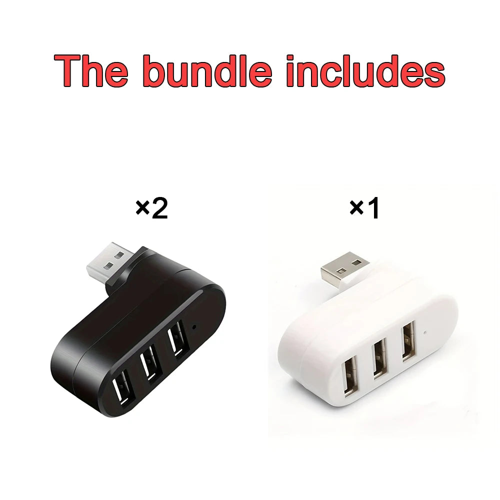 Connect Easy: 4-in-1 Rotatable USB Hub