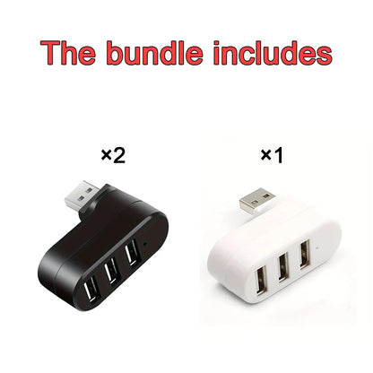 Connect Easy: 4-in-1 Rotatable USB Hub