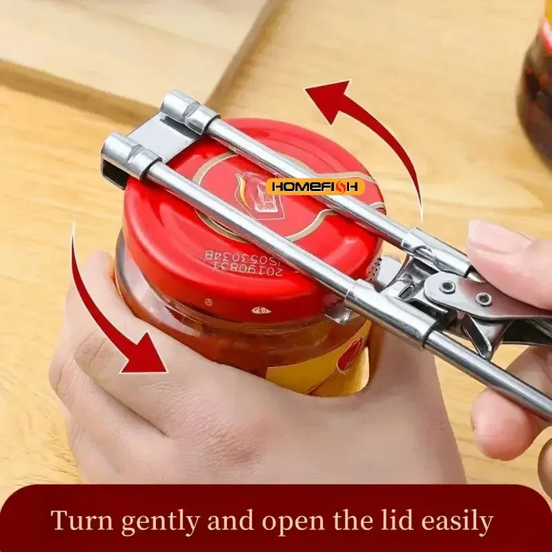 Twist Easy: Abrefrascos Ajustable de Acero Inoxidable