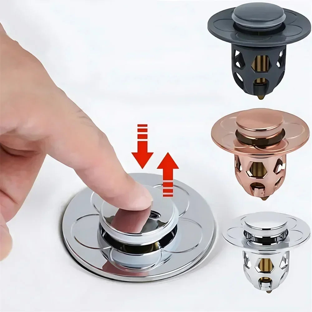 Bathroom Sink Plug Stopper Wash Basin Pop-Up Bounce Core Drain Filter Bathtub Hair Catcher Sink Strainer Bathroom Accessories Bestbuy Tools Store