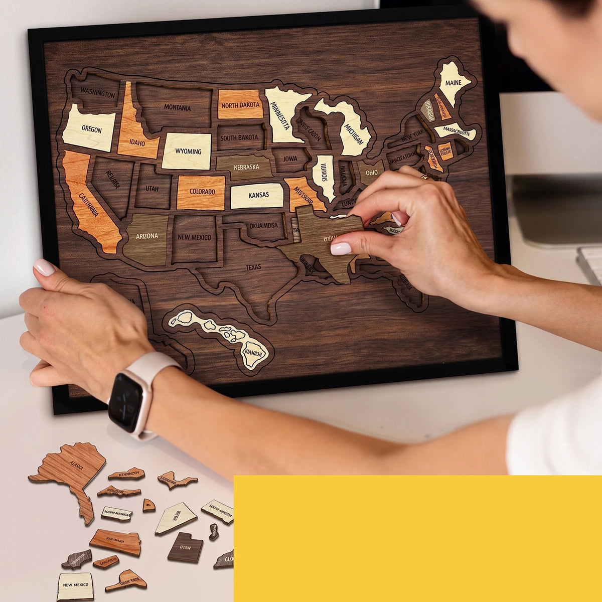 MapQuest™ USA Puzzle 🗺️✨ — Build Your Travel Memories