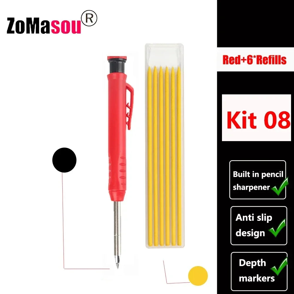 PrecisionMark Carpenter Pencil: Sharp Lines, Every Time! Zomasou Factory Store