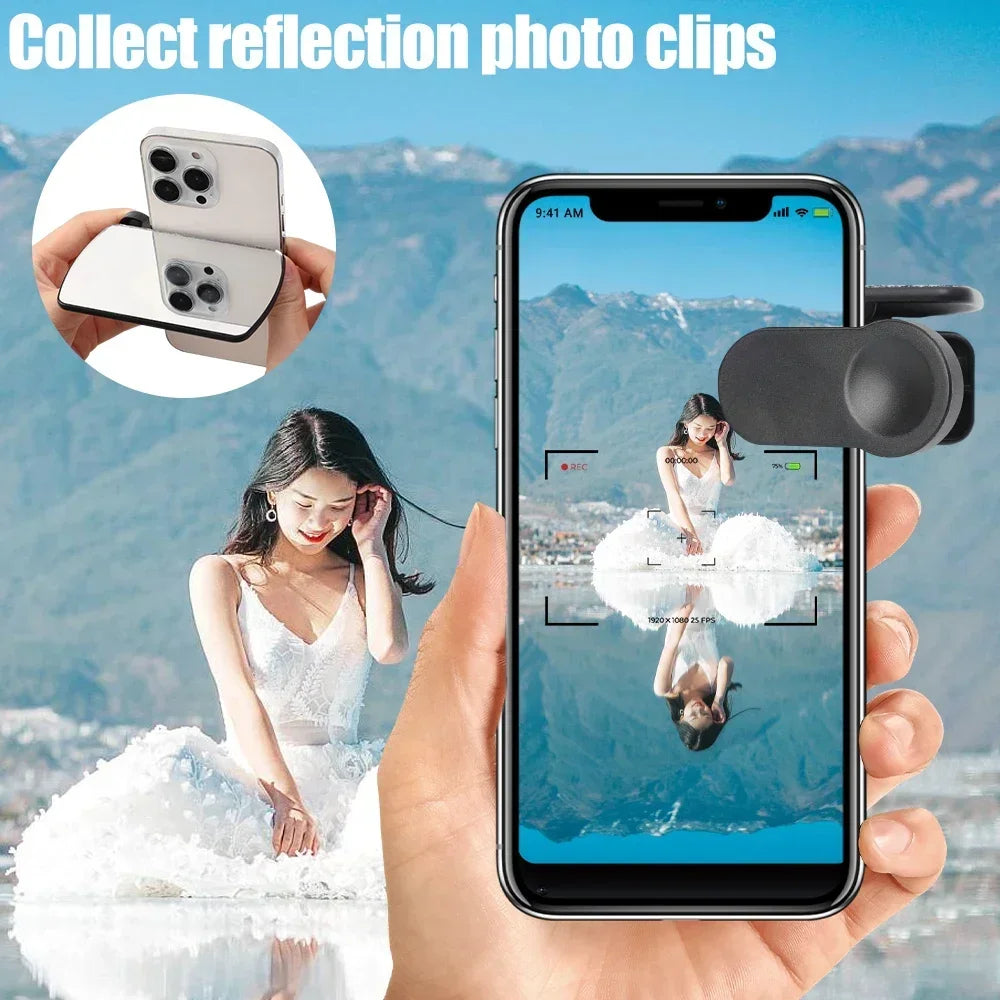 Kit MirrorClip: Reflejo instantáneo para selfis impecables