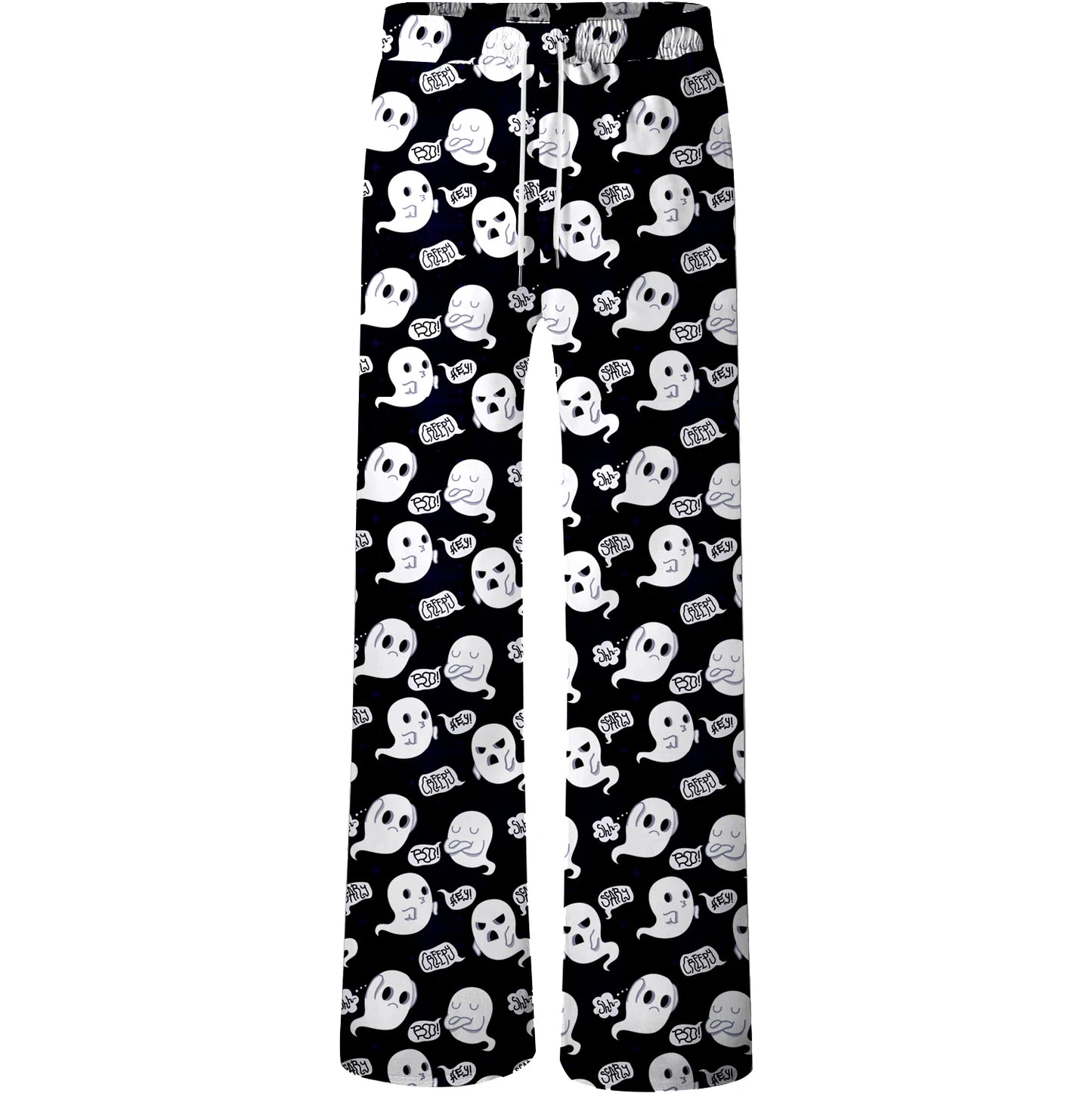 New 3D Printed Ghost Four Seasons Air Conditioning Sleeper Pants Casual Fashionable Comfortable Breathable Home Pants