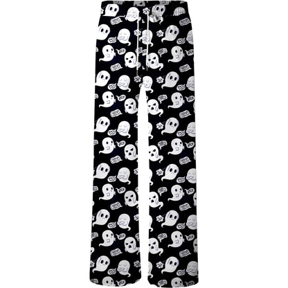 New 3D Printed Ghost Four Seasons Air Conditioning Sleeper Pants Casual Fashionable Comfortable Breathable Home Pants