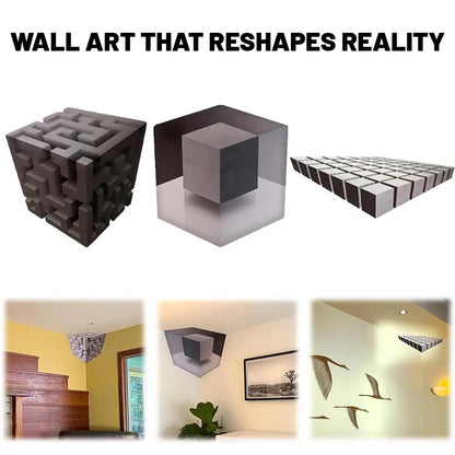 IllusiEdge™ Geometric Wall Stickers ✨📐