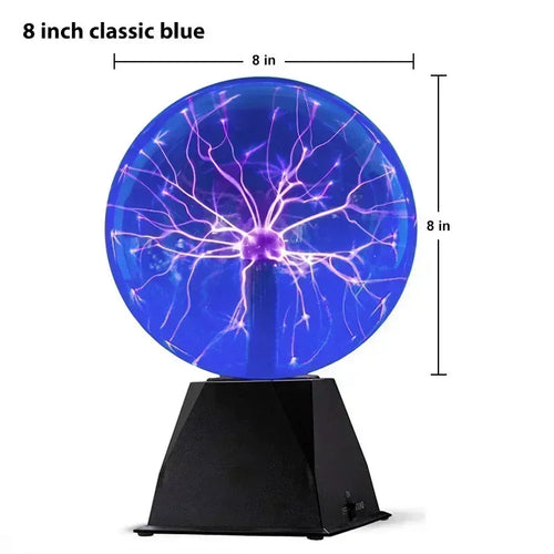 8 Inch Sound Control Magic Plasma Ball Lamp LED Night Light Atmosphere
