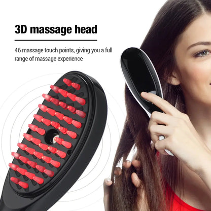 Electric Spray Massage Comb Hair Growth Vibration Head Massager Brush