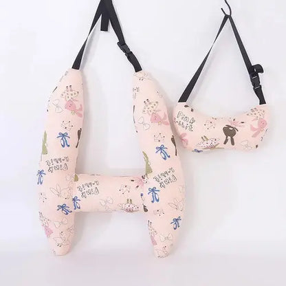 1 Set Cute Kid and Adult Car Sleeping Neck Head Support H-Shape Travel