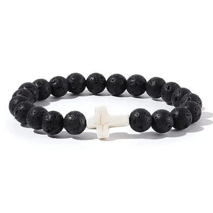 Men's Prayer Onyx Meditation Beads Bracelets Stone's Store