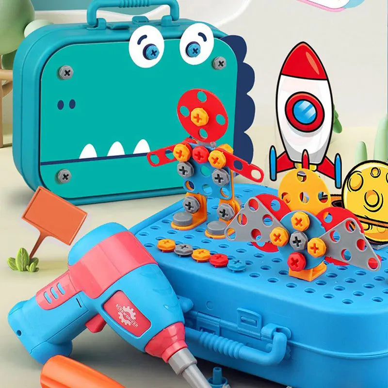 Power Play: Kid-Friendly Electric Drill Toy for Little Builders! Stone's Store