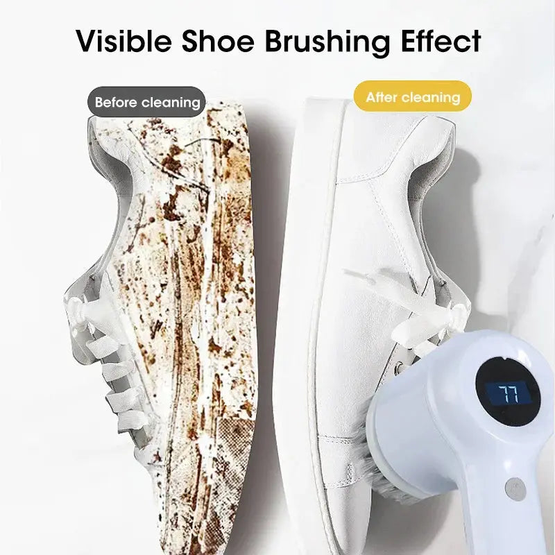 Electric Spin Scrubber, Bathroom Cordless Cleaning Brush Power Scrubber with 5 Replaceable Brush Heads, Electric Cleaning Brush Stone's Store