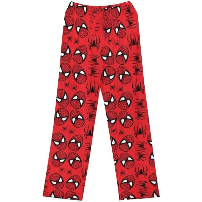 Hello Kitty Spider-man Cotton Loose Ladies Pajama Pants Pyjama Trousers Women Men Cartoon Sleep Bottoms Lounge Wear Girl Sleep Stone's Store