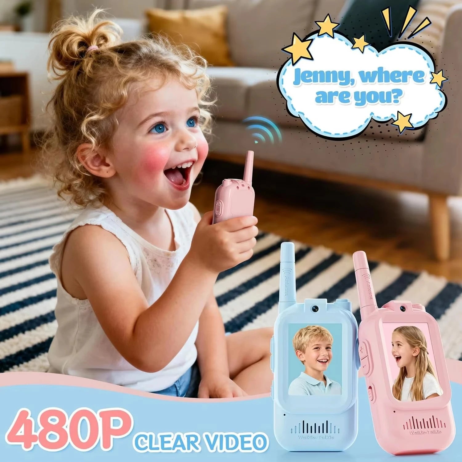 TalkPlay™ Video Walkie Set 📹📡 See. Talk. Play.