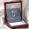 To Mom - No Matter What Happens, - Interlocking Hearts Necklace - From Daughter GiftPalace Store