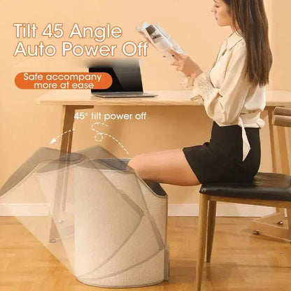 Electric Foot Warmer Under Desk Cylindrical Heating Pad Adjustable