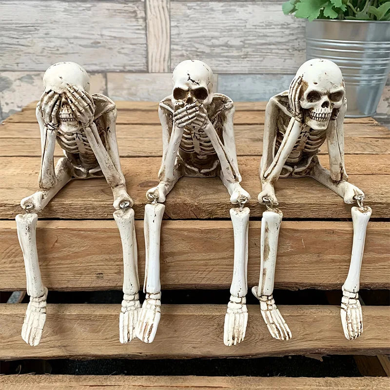 SkullFlame™ Halloween Fireplace Decor