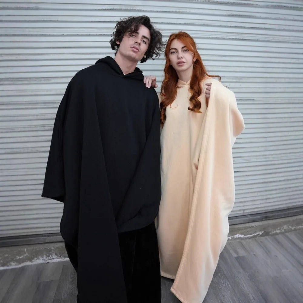 CozyCloak™ Hoodie: Weighted Warmth, Loose Bliss 🧸
