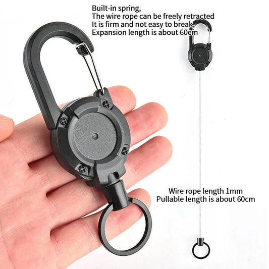 ELMAS Sporty Retractable Anti-Theft Keychain Shop1103682364 Store
